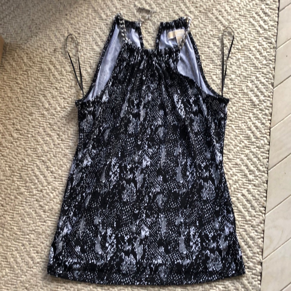 Michael By Michael Kors Python Chain Halter Top - image 3